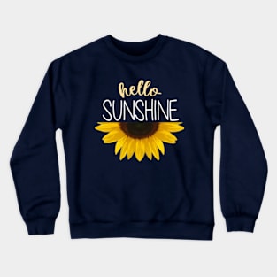 Hello Sunshine | Sunflower Drawing Crewneck Sweatshirt